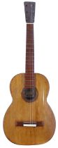 Interesting antique Spanish guitar labelled Manuel Guerra...Cadiz Ano 1887, in need of some