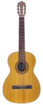 José Ramirez student model classical guitar; Back and sides: mahogany, scratches and dings