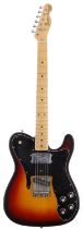 Fender Telecaster Custom '72 Reissue electric guitar, crafted in Japan (1997-1998); Body: sunburst