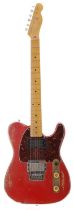 Ray Majors - customised T Type electric guitar; Body: unknown T Type body with customised relic