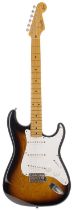 1982 Fender Squier Series JV '57 Stratocaster electric guitar, made in Japan; Body: two-tone