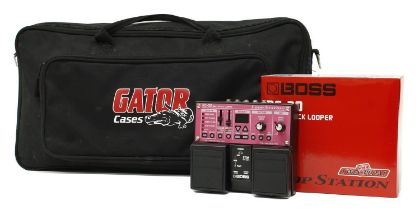 Boss RC-30 Dual Track Looper loop station guitar pedal, boxed, within a Gator Cases gig bag *