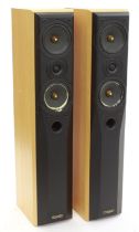 Pair of Mission 773 tower hifi speakers *Please note: Gardiner Houlgate do not guarantee the full