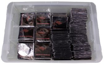 Large quantity of over three hundred and fifty electric guitar strings