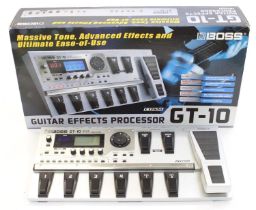 Boss GT-10 guitar effects processor, boxed *Please note: Gardiner Houlgate do not guarantee the full