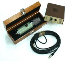 Bock Audio 251 tube condenser microphone, within original wooden box, with PSU and cable - Currently