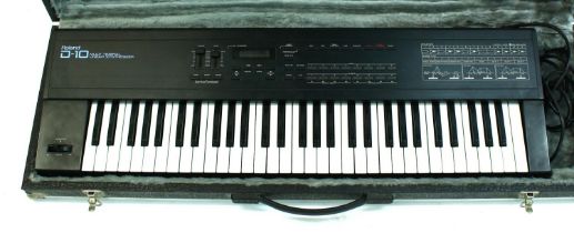 Roland D-10 Multi-Timbral Linear Synthesizer keyboard, made in Japan, ser. no. 883110 *Please