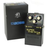 Boss 40th Anniversary SD-1 Super Overdrive guitar pedal, boxed *Please note: Gardiner Houlgate do