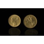 Queen Victoria 22ct Gold - Young Head -