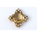 Antique Period Attractive 18ct Gold Citr