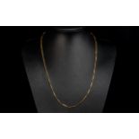 9ct Gold Fancy Chain - Link & Block Desi