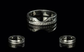 Platinum Wedding Ring, shaped to fit aro