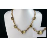 Ladies Ornate / Fancy 9ct Gold Necklace