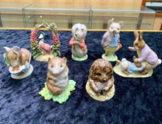 Collection of Seven Beatrix Potter Figur