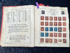Stamp interest: Very old, large format Strand stamp album with huge catalogue value split across