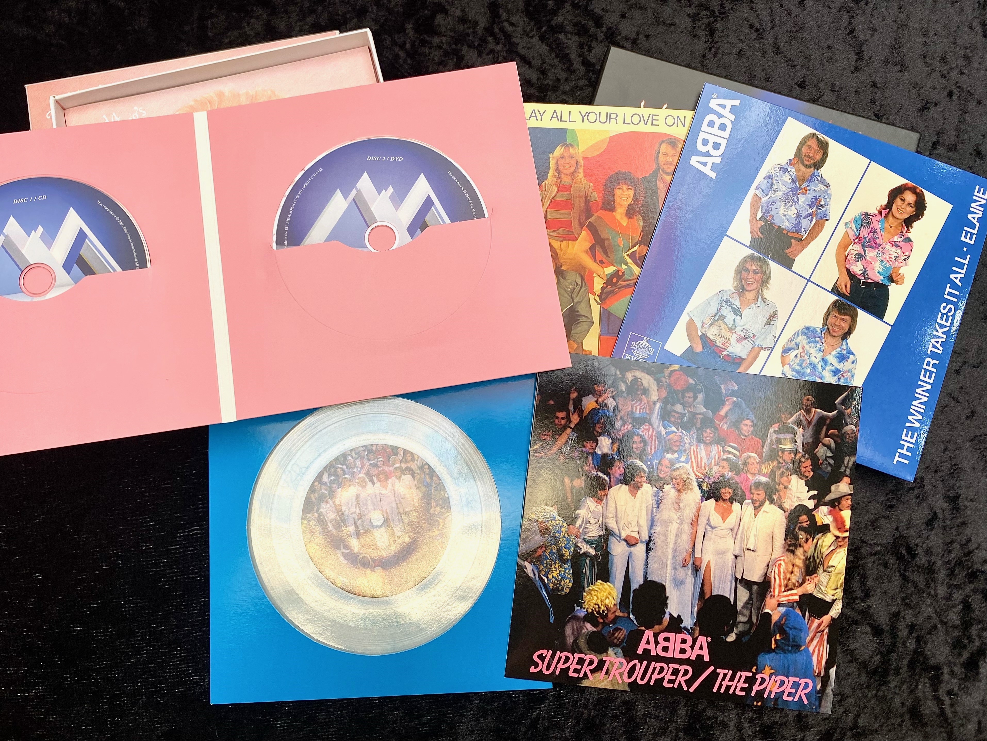 ABBA Interest. Includes 1/ Super Trouper - The Singles 3 x Coloured 7 Inch Box Set. - Image 3 of 3