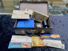 Miniature Magic Lantern, together with various Disney slides, to include Mickey Mouse, Snow White,