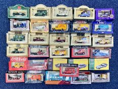 Large Collection of Boxed Diecast Cars, 'Days Gne By', Lledo etc.