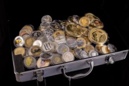 A Collection of Over ( 80 ) Coins and Medallions, Some Proof Struck, Some 24ct Gold Plated,