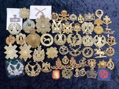 A Quantity of Military Cap Badges, including RAF, Highland Battalion 1914, Army Corps Educational,