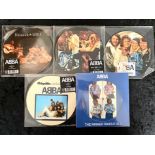 ABBA Interest. Limited Edition ABBA 7 Inch Pictured Vinyls.