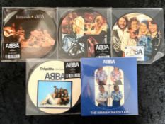 ABBA Interest. Limited Edition ABBA 7 Inch Pictured Vinyls.