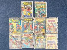 Collection of Marvel Comics, comprising Avengers No. 5 & 53, Dracula Lives No.