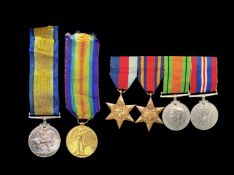 Two World War I Military Medals, awarded to S-17699 Pte J Craik R Highrs.