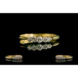 18ct Gold and Platinum Attractive 5 Stone Diamond Set Ring.