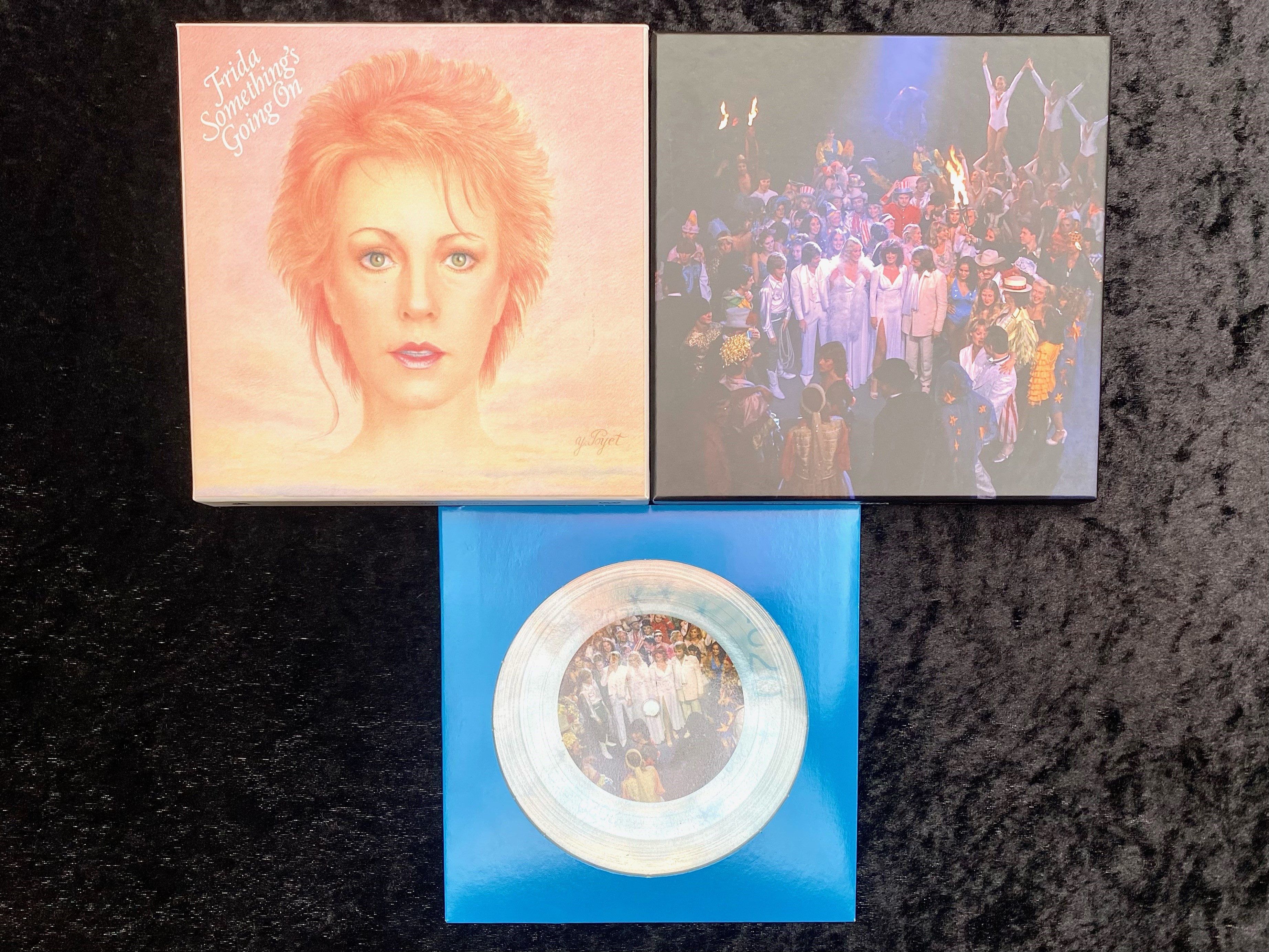 ABBA Interest. Includes 1/ Super Trouper - The Singles 3 x Coloured 7 Inch Box Set.