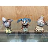 ( 3 ) Beswick Birds. All Stamped for Beswick. Approx Heights 6 Inches High.