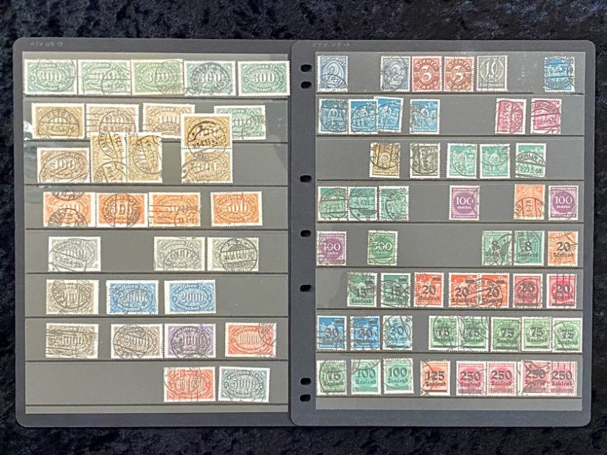 Stamps Interest - Germany 1920's - 30's duplicate fine used/mint collection on 8 album and hagner - Image 5 of 8