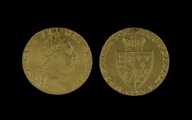 George III Full Gold Guinea - Date 1787. Good Grade - Please Confirm With Photo.
