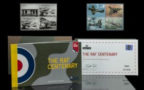 The RAF Centenary The Art of Aircraft - Royal Mail Book of Stamps.