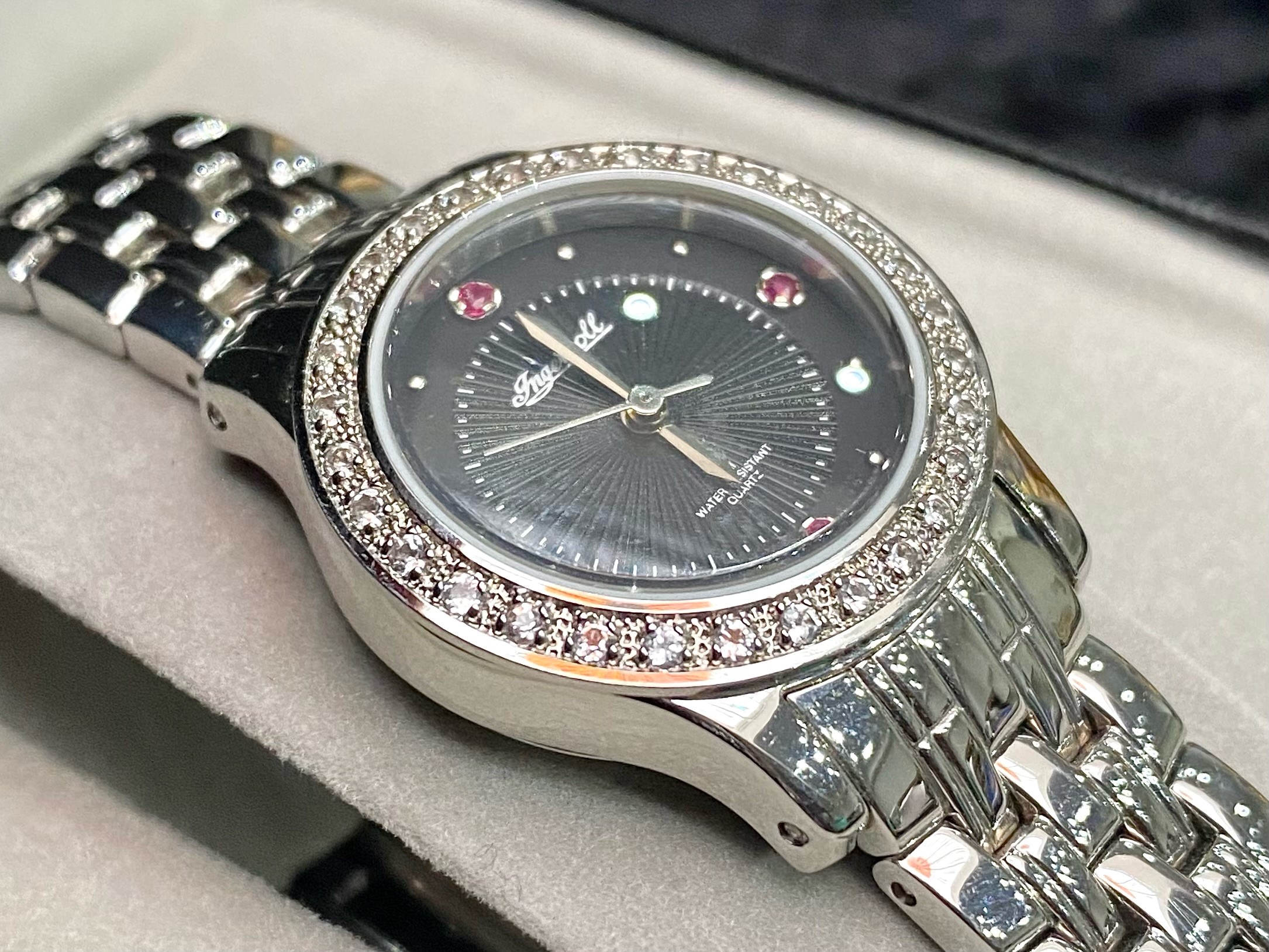 Ingersoll Ladies Stainless Steel Diamond Set Quartz Wrist Watch, Model No. IG0471.
