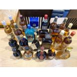 Collection of 23 Bottles of Whiskey/Licqueur to include Cockspur fine Run, Highland Poacher Whiskey,