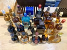 Collection of 23 Bottles of Whiskey/Licqueur to include Cockspur fine Run, Highland Poacher Whiskey,