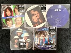 ABBA Interest. Limited Edition ABBA 7 Inch Pictured Vinyls.