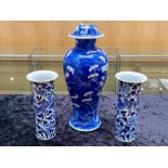Collection of Antique Blue & White Pottery,