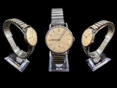 Girard Perregaux Gents Steel Cased Mechanical Wristwatch with steel expanding bracelet date 1958.