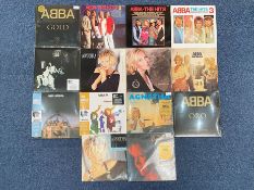 ABBA Interest. A Good Collection of Abba Vinyl Record ( (14 ) In Total.