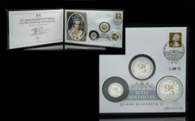 Harrington & Byrne 2021 Queen Elizabeth II's 95th Birthday Fine Silver Proof Coin Cover Collection.