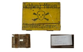 WWII Interest - A German Danger Warning Sign. Reputedly brought back from Normandy.