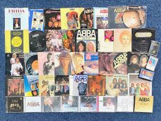 ABBA Interest. Large Box Of ABBA Records / Tapes & CD's.