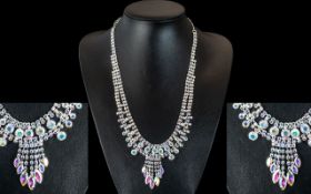 Mystic Colour Austrian Crystal Necklace,