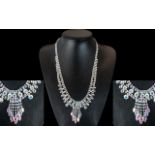 Mystic Colour Austrian Crystal Necklace,