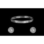 18ct White Gold Attractive Cartier Style
