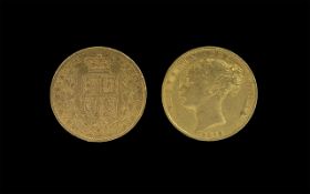 Queen Victoria - Rare 22ct Gold Shield B