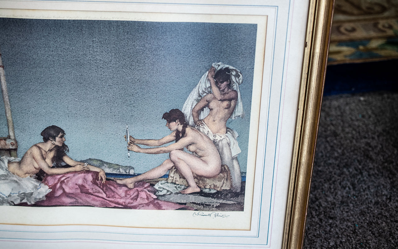 Sir Russell Flint Signed Print. Lovely - Image 2 of 2