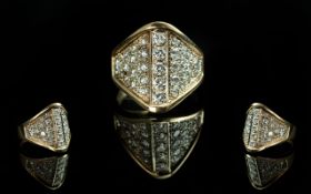 A Fine Quality 14ct Gold Diamond Set Sty